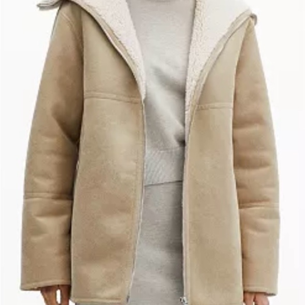Brand new with tags - Mango Women’s Faux Shearling Lined Coat